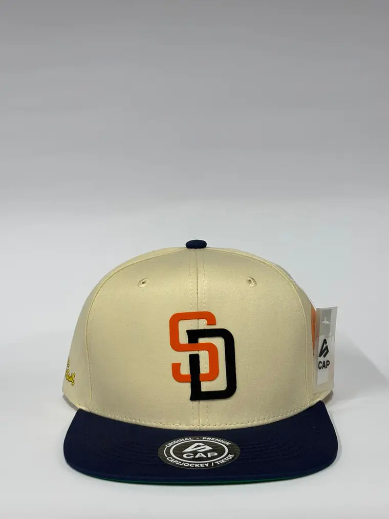 Gorra plana 6p lona - Beige x Azul M / San diego x The Simpson  1