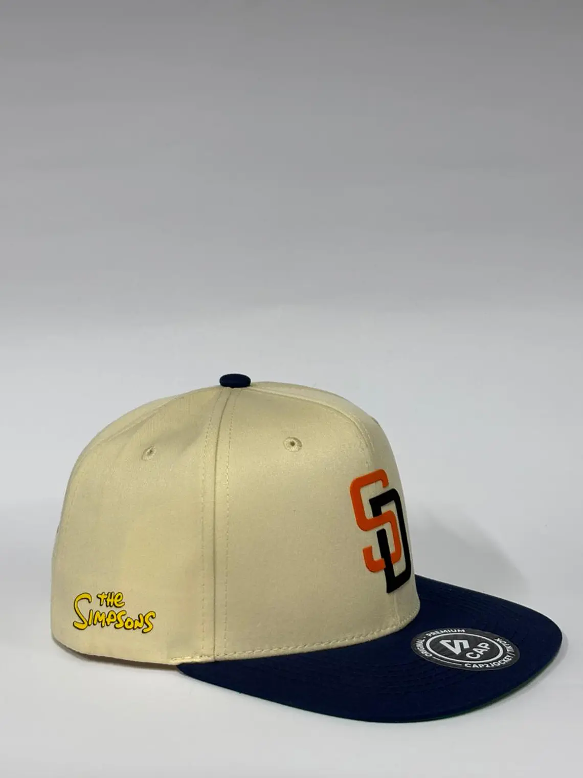 Gorra plana 6p lona - Beige x Azul M / San diego x The Simpson  2