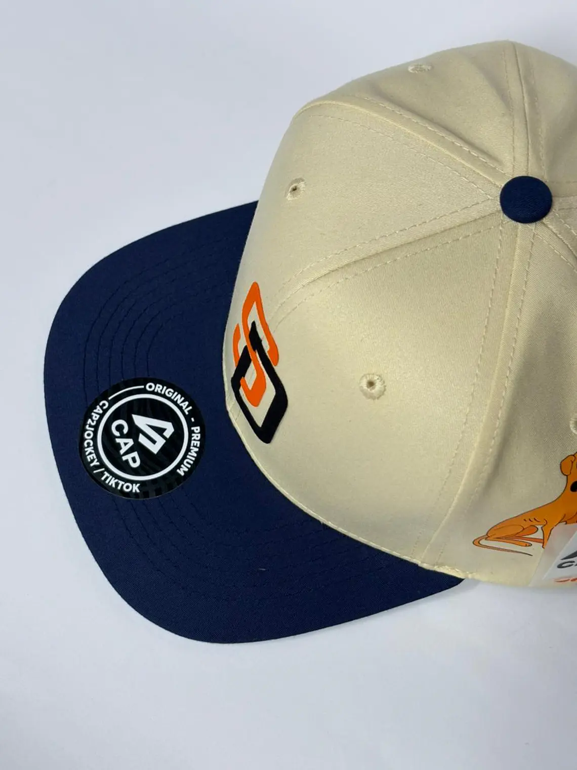 Gorra plana 6p lona - Beige x Azul M / San diego x The Simpson  5