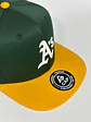 Gorra plana de 6p - Verde x amarillo / A´s  - Miniatura 5