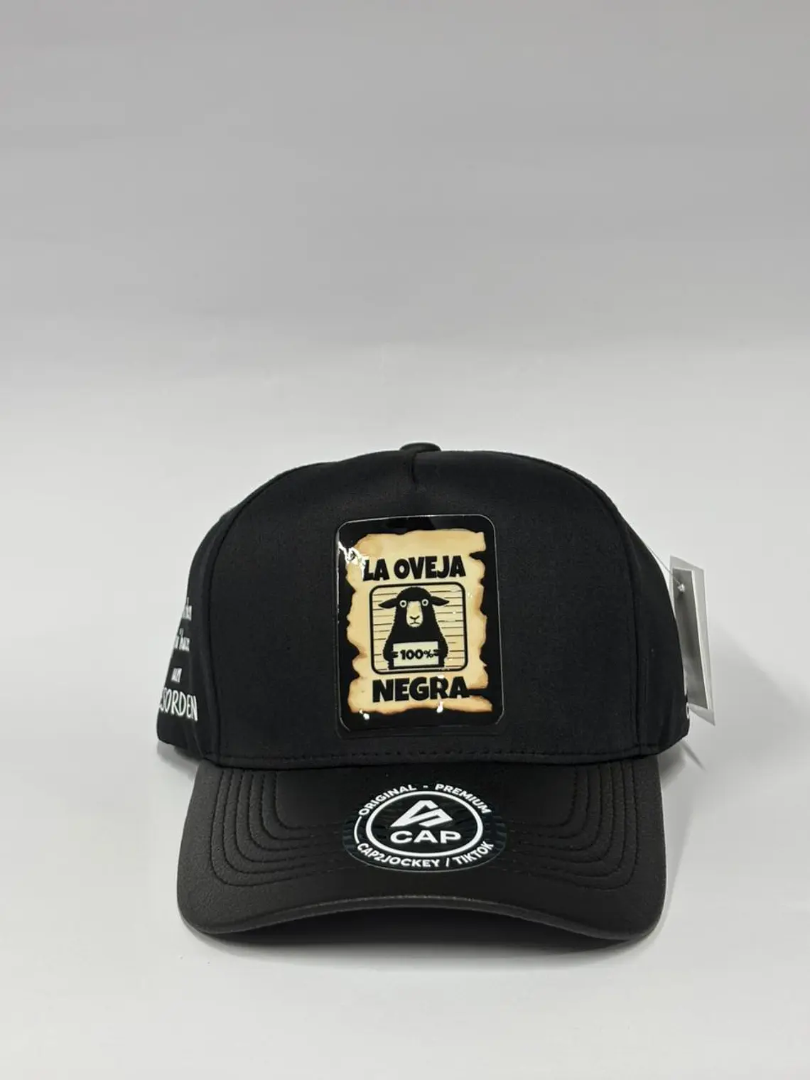 Gorra de lona 5p - Negro full / Oveja negra pro 1