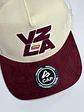 Gorra de lona 5p - Beige x burdeo /  Vzla burdeo tricolor  - Miniatura 3