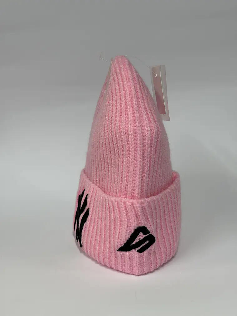 Gorro beanies de lana - Rosado / NY  2