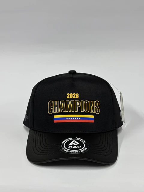 Gorra de lona 5p - Negro / Champions 2026 vzla 