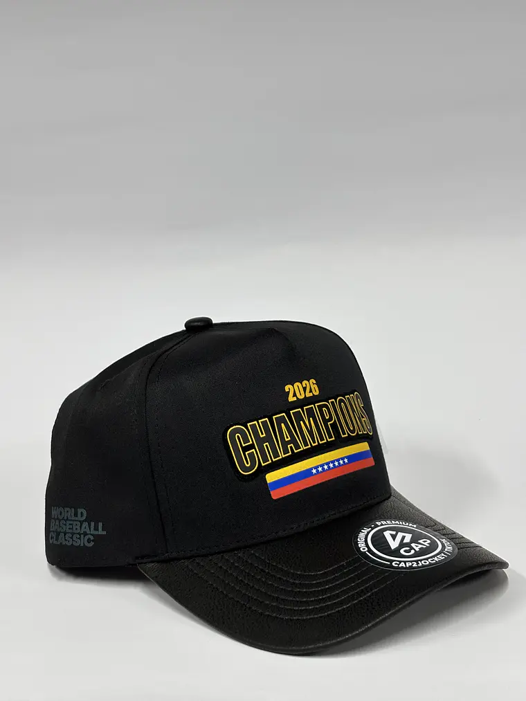 Gorra de lona 5p - Negro / Champions 2026 vzla  2