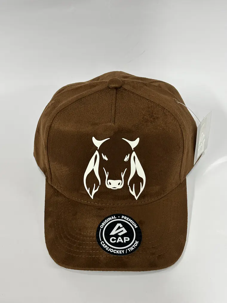 Gorra de gamuza 5p - Chocolate / Toro  4