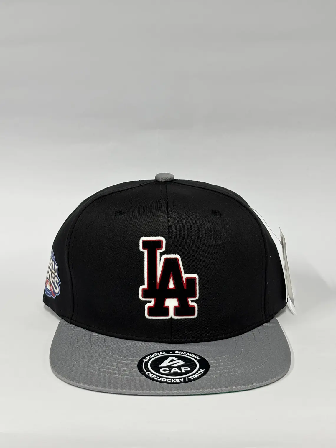 Gorra plana bitono 6p - Negro x Gris / LA trick 1