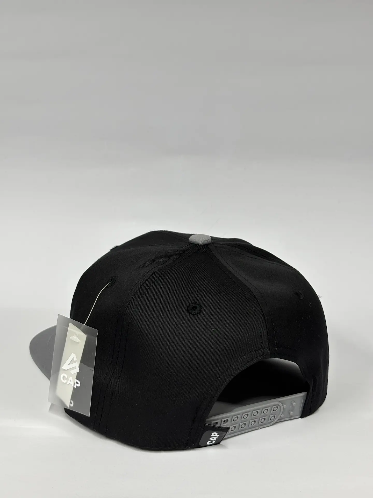 Gorra plana bitono 6p - Negro x Gris / LA trick 3