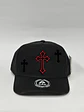 Gorra de lona 5p - Negro / Cruz de noche  - Miniatura 1
