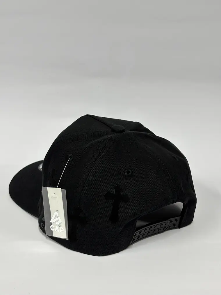Gorra de lona 5p - Negro / Cruz de noche  4