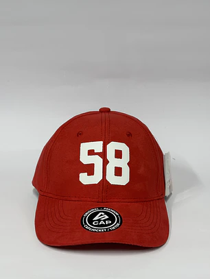 Gorra de lona 6p - Rojo / 58 