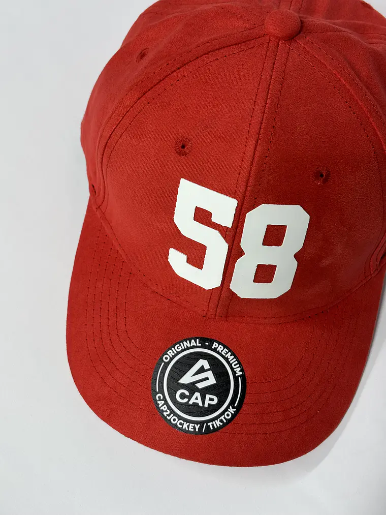 Gorra de lona 6p - Rojo / 58  4