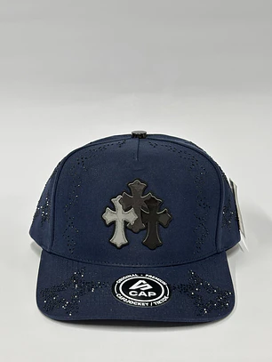 Gorra de lona 5p con cristales - Azul M / Cross Royal 