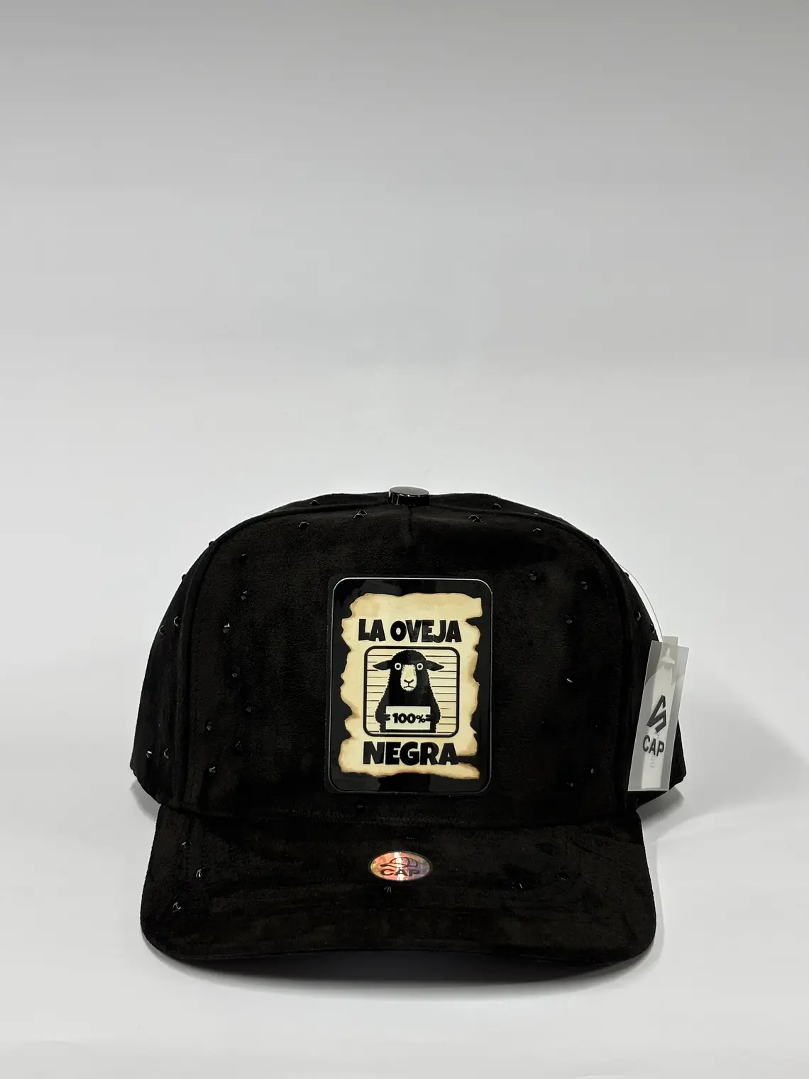 Gorra de gamuza 5p x cristales  - Negro / Oveja negro 2.0 1