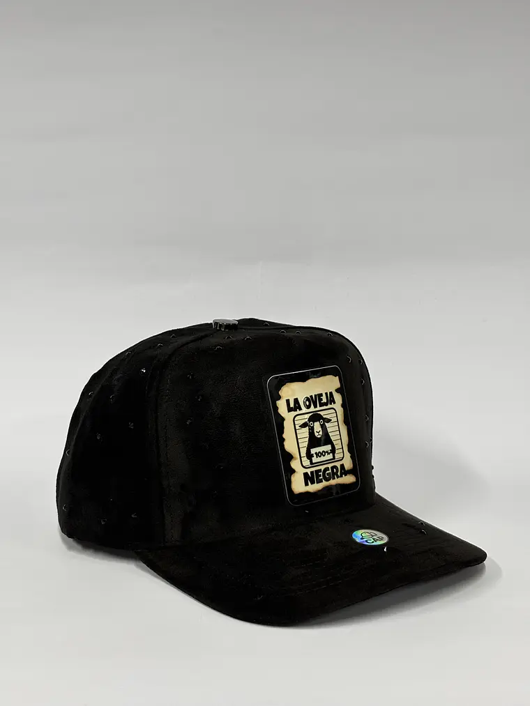 Gorra de gamuza 5p x cristales  - Negro / Oveja negro 2.0 2
