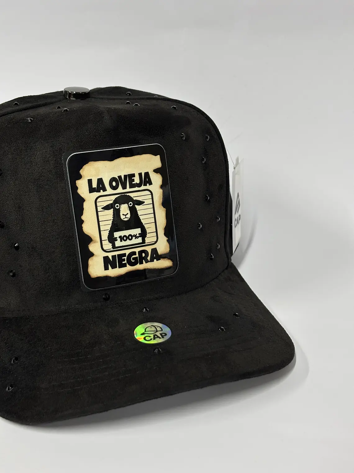 Gorra de gamuza 5p x cristales  - Negro / Oveja negro 2.0 5