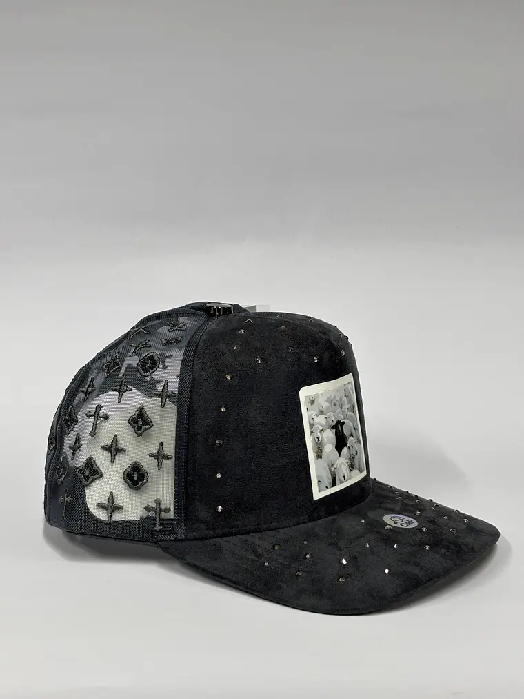 Jockey de gamuza 5p con cristales - Gris / Ovejas  2