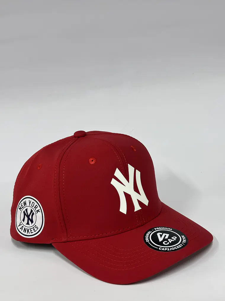 Gorra de lona 6p - Rojo / New york clasic  2