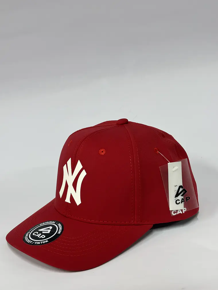 Gorra de lona 6p - Rojo / New york clasic  3