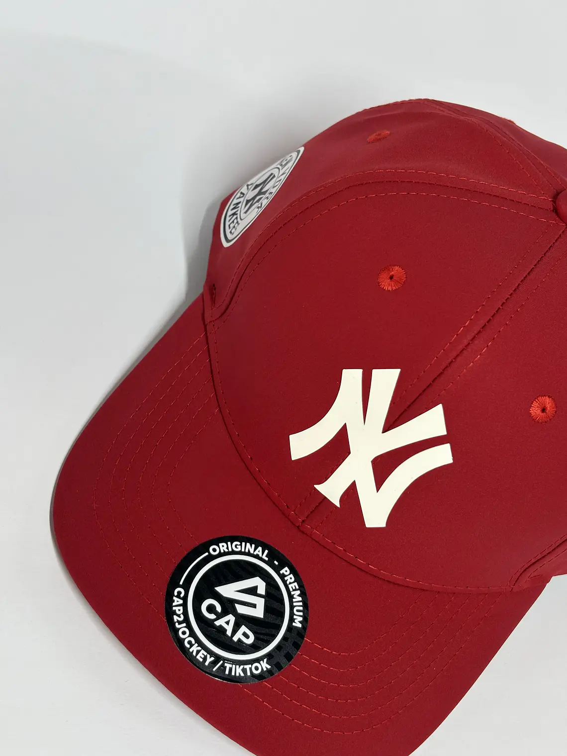 Gorra de lona 6p - Rojo / New york clasic  4
