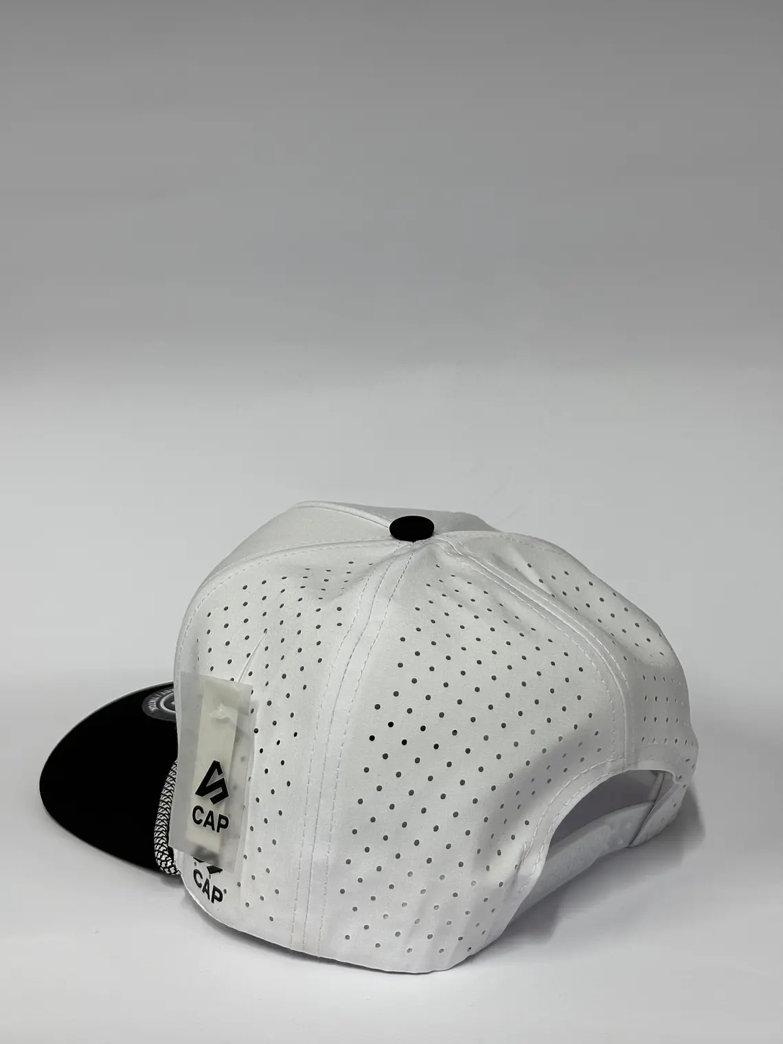 Gorra de lona 5p - Bicolor Blanco x negro - Canserbero clasic 3