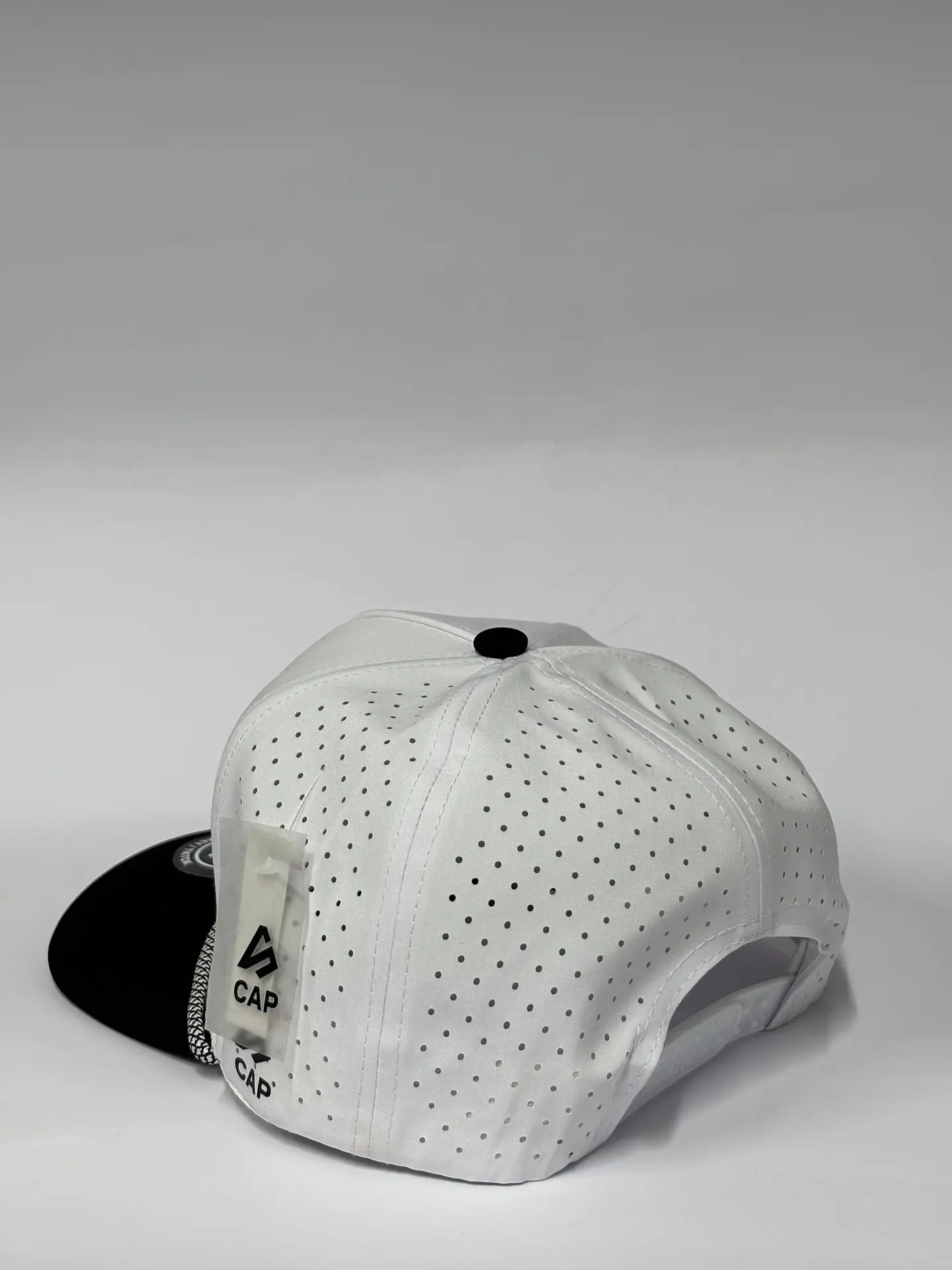 Gorra de lona 5p - Bicolor Blanco x negro - Canserbero clasic 3