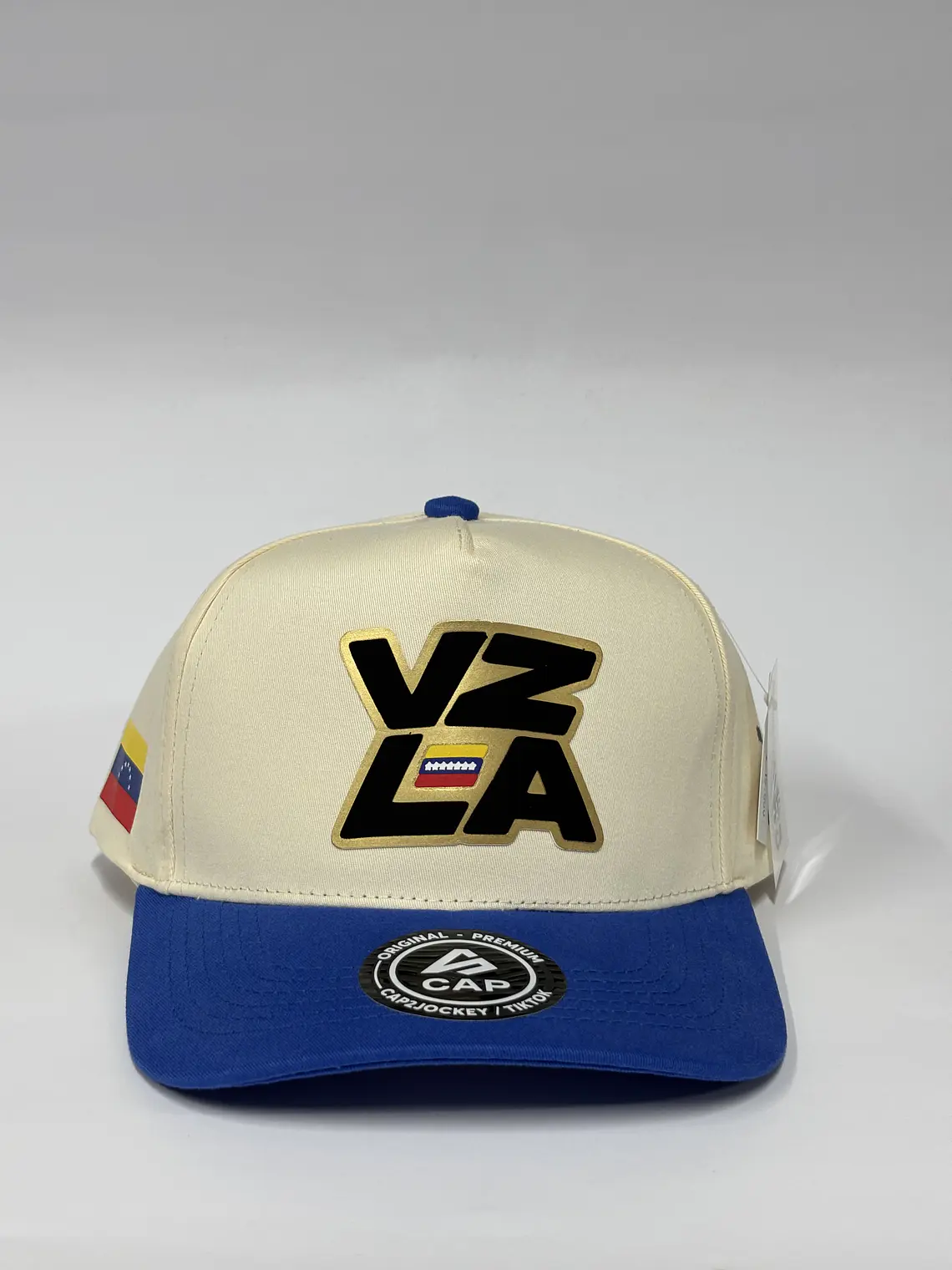 Gorra de lona 5p - Bicolor Beige x Azul - Vzla ia 1