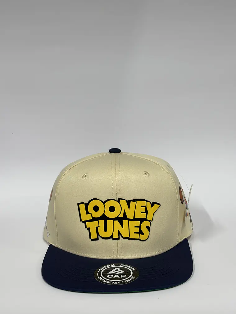Gorra de lona 6p - Bicolor Beige x azul M / Looney tunes  1