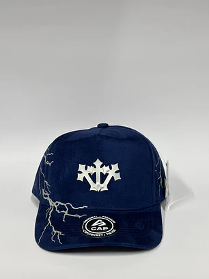 Gorra de gamuza 5p . Azul eléctrico / Zeus 
