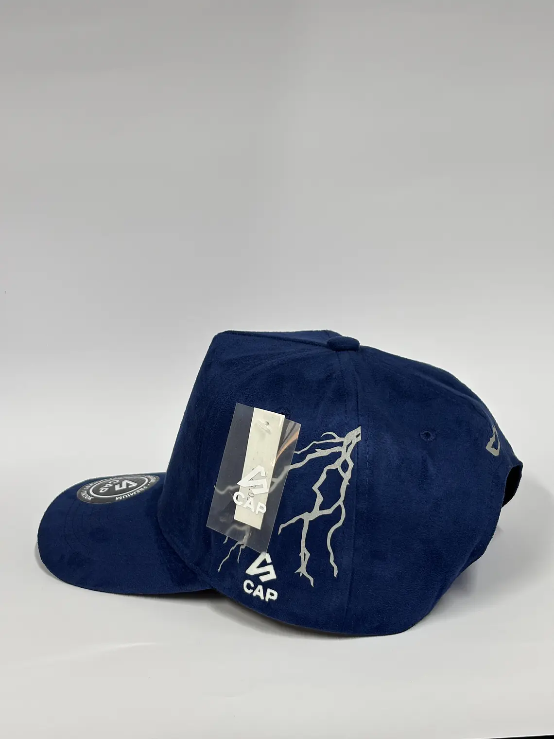 Gorra de gamuza 5p . Azul eléctrico / Zeus  3
