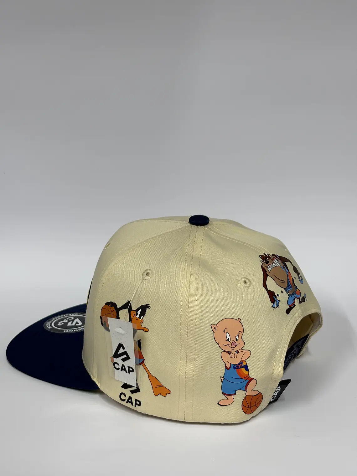 Gorra de lona 6p - Bicolor Beige x azul M / Looney tunes  4