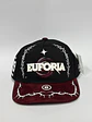Gorra de lona 5p . Bicolor Negro x Burdeo - Euforia  - Miniatura 1