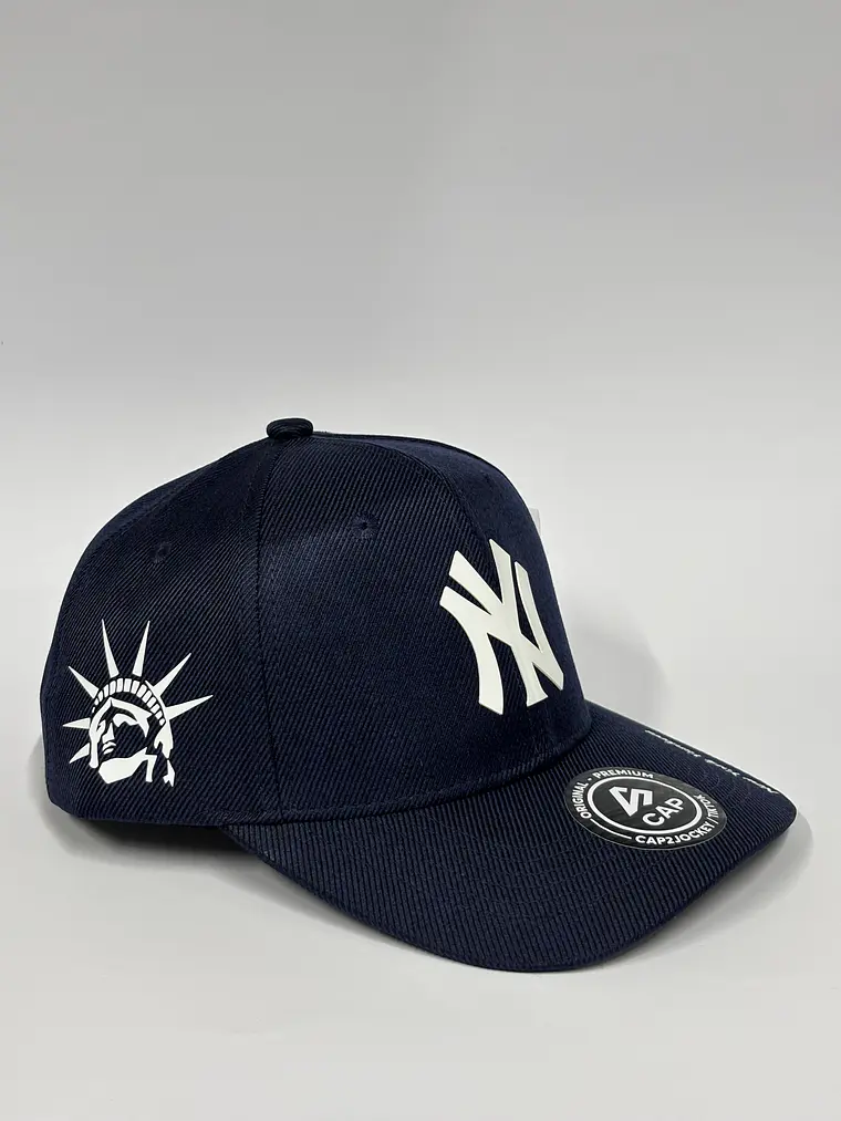 Gorra de lona 6p . Azul M jaspeado / New York yankees 3