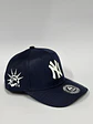 Gorra de lona 6p . Azul M jaspeado / New York yankees - Miniatura 3