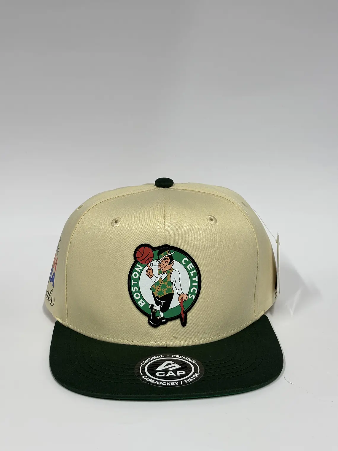 Gorra plana de lona 6p - Bitono Beige x Verde / Celtics Boston 1