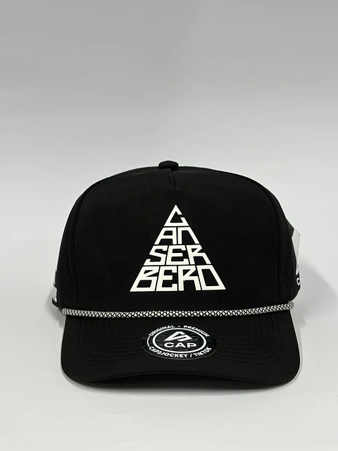 Gorra de lona 5p láser - Negro / Cansebero is love 