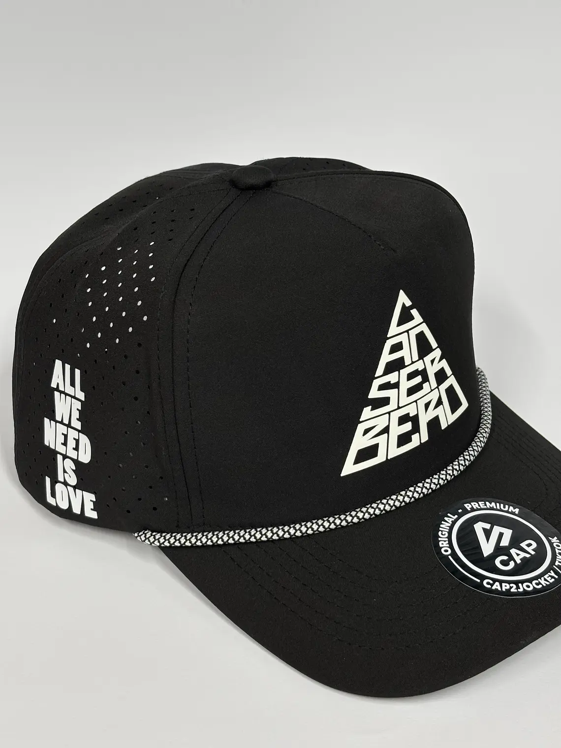 Gorra de lona 5p láser - Negro / Cansebero is love  4
