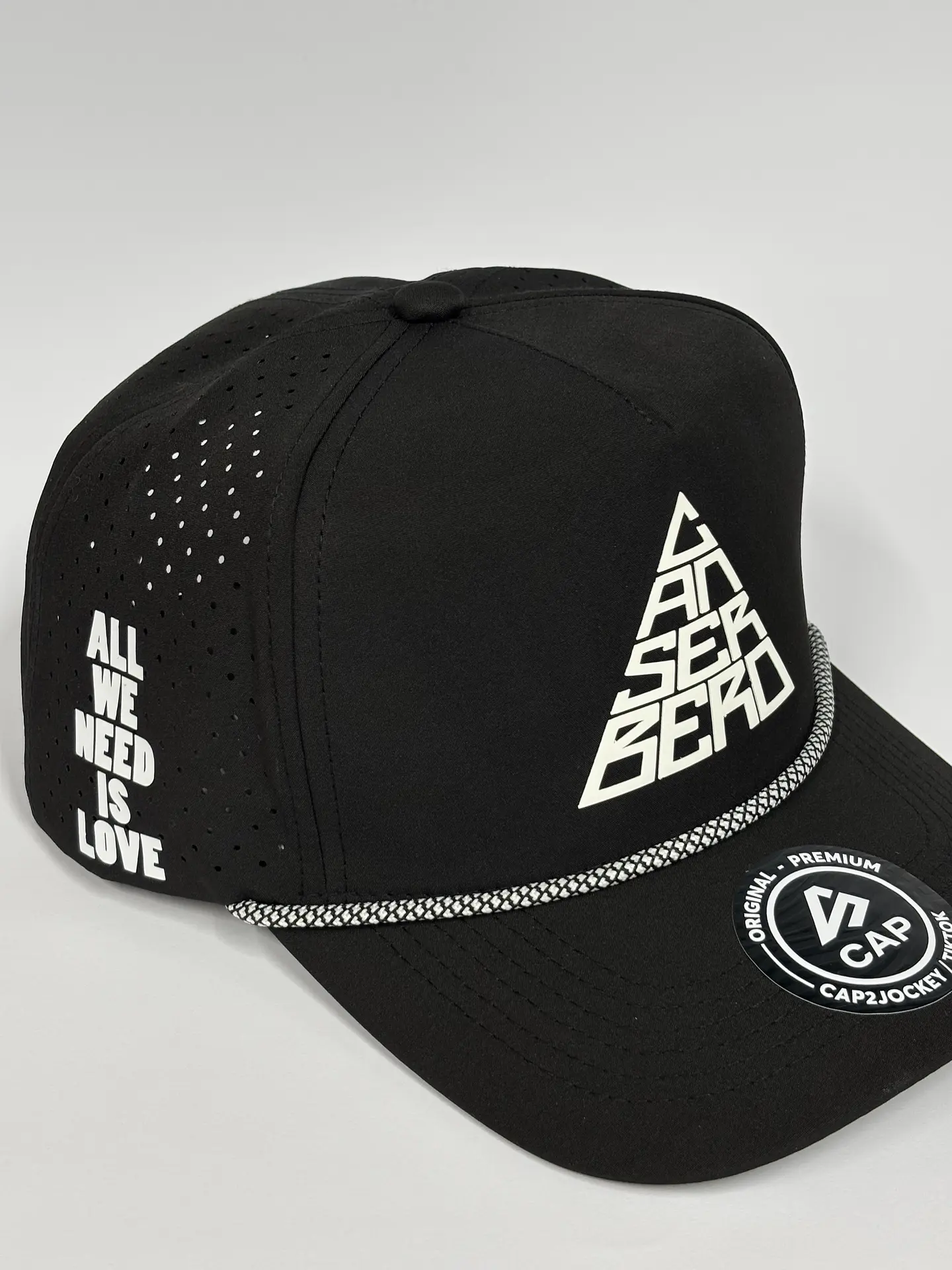 Gorra de lona 5p láser - Negro / Cansebero is love  4