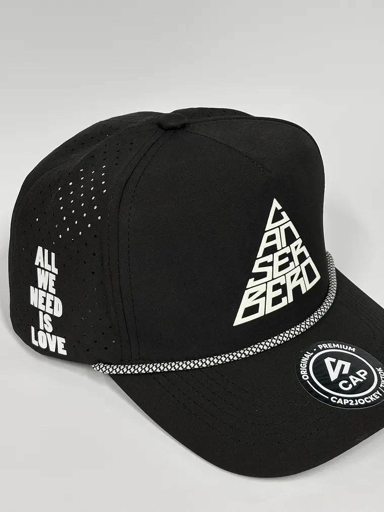Gorra de lona 5p láser - Negro / Cansebero is love  4