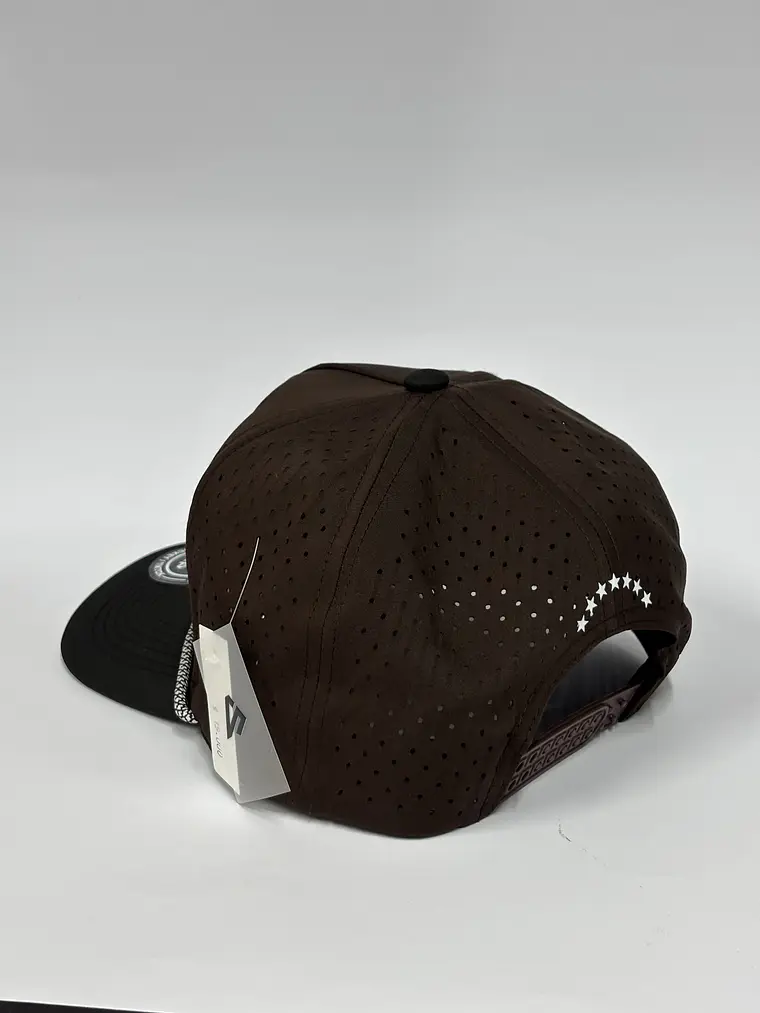 Gorra de lona 5p láser - Bicolor Marrón x Negro - VZLA 2026  2