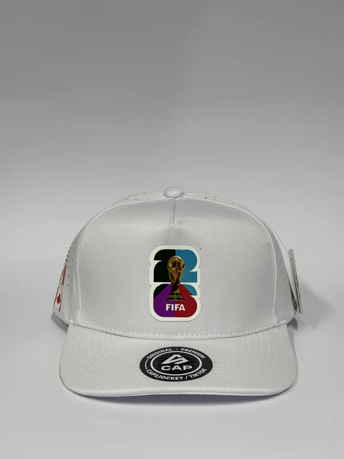 Gorra de lona 5p láser - Blanco / FIFA 2026  1