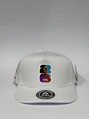 Gorra de lona 5p láser - Blanco / FIFA 2026 