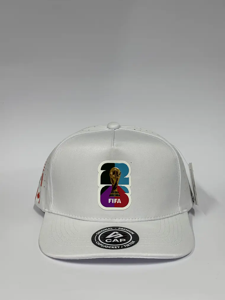 Gorra de lona 5p láser - Blanco / FIFA 2026  1
