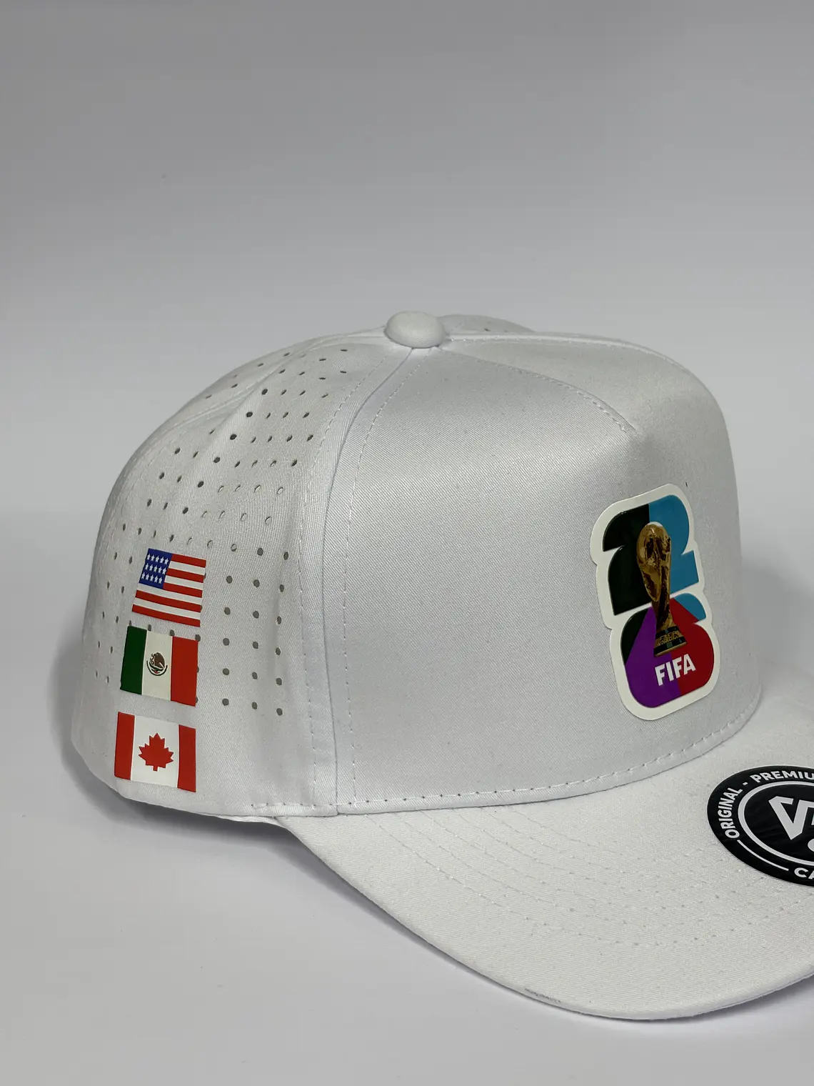 Gorra de lona 5p láser - Blanco / FIFA 2026  3