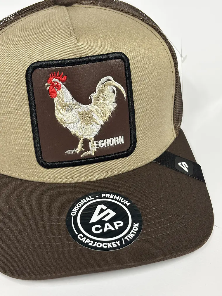 jockey de malla 5p - Bicolor Beige x marrón - Leghorn 2