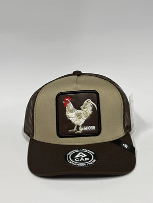 jockey de malla 5p - Bicolor Beige x marrón - Leghorn