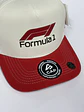 Gorra de lona 5p - Bicolor Blanco x rojo - F1  - Miniatura 3