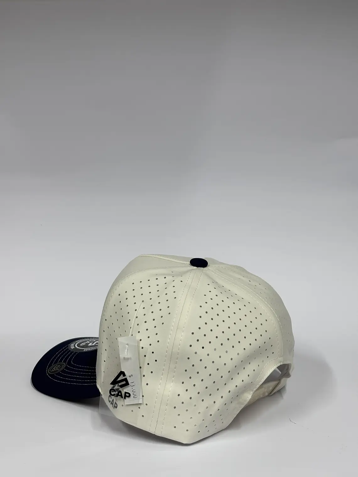 Gorra de lona 5p láser - Bicolor Blanco x Azul M / New York silver  3