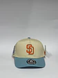 Gorra de lona 5p / Bicolor Beige x Celeste - San Diego 75 - Miniatura 1