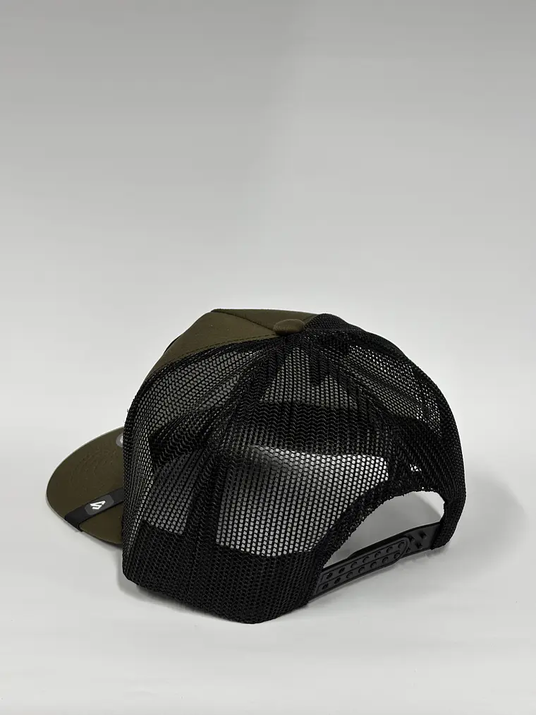 Jockey de lona 5p - Verde musgo/ grizzly 4